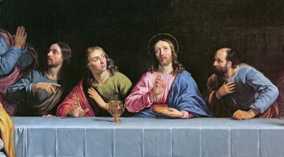 Het Laatste Avondmaal, ook wel Het Kleine Laatste Avondmaal (detail) door Philippe de Champaigne